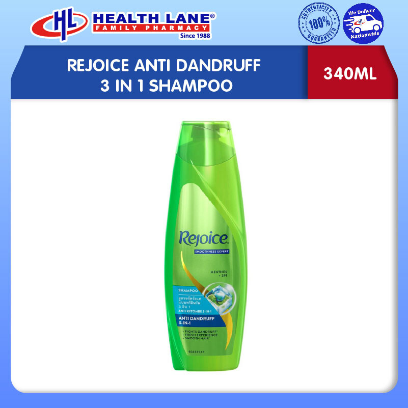 REJOICE ANTI DANDRUFF 3 IN 1 SYAMPU (320ML)